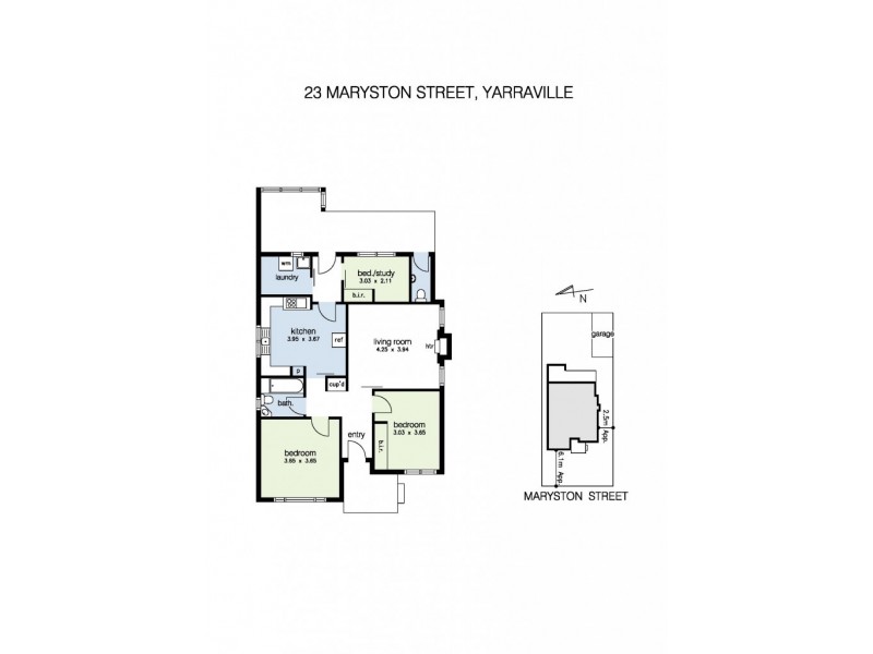 23 Maryston Street, Yarraville VIC 3013 Floorplan