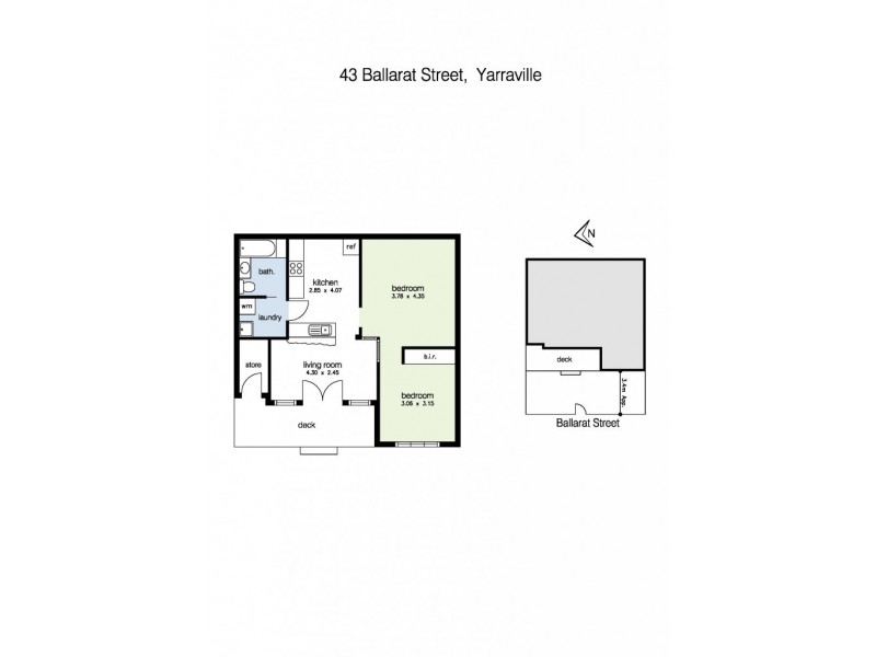 43 Ballarat Street, Yarraville VIC 3013 Floorplan