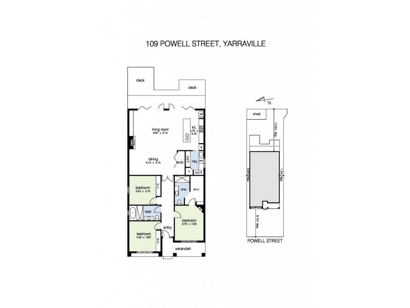 109 Powell Street, Yarraville VIC 3013 Floorplan