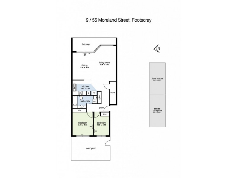 9/55 Moreland Street, Footscray VIC 3011 Floorplan