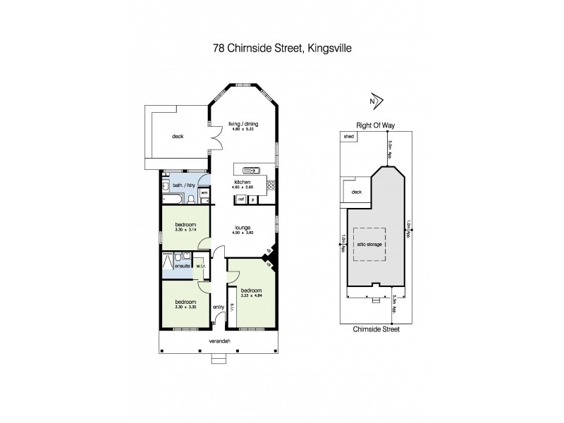 78 Chirnside Street, Kingsville VIC 3012 Floorplan
