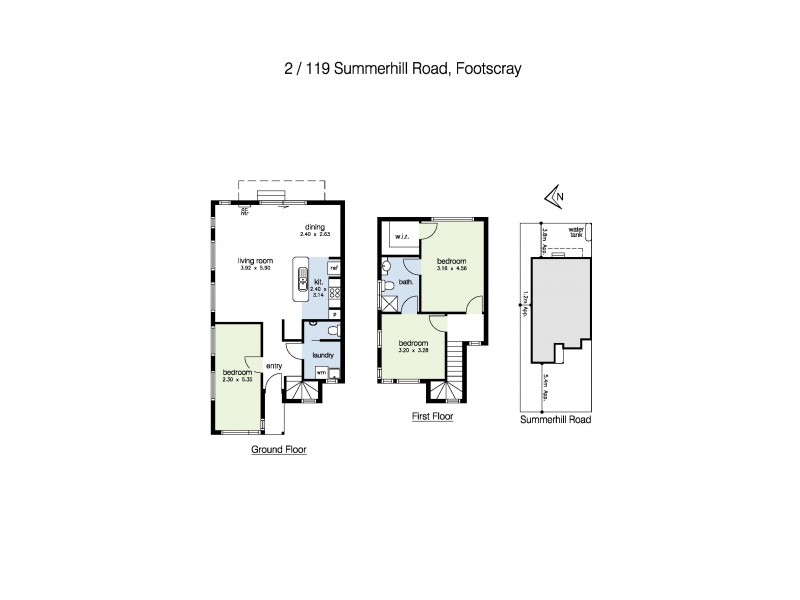 1/119 Summerhill Road, Footscray VIC 3011 Floorplan