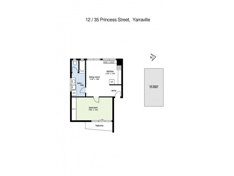 12/35 Princess Street, Yarraville VIC 3013 Floorplan