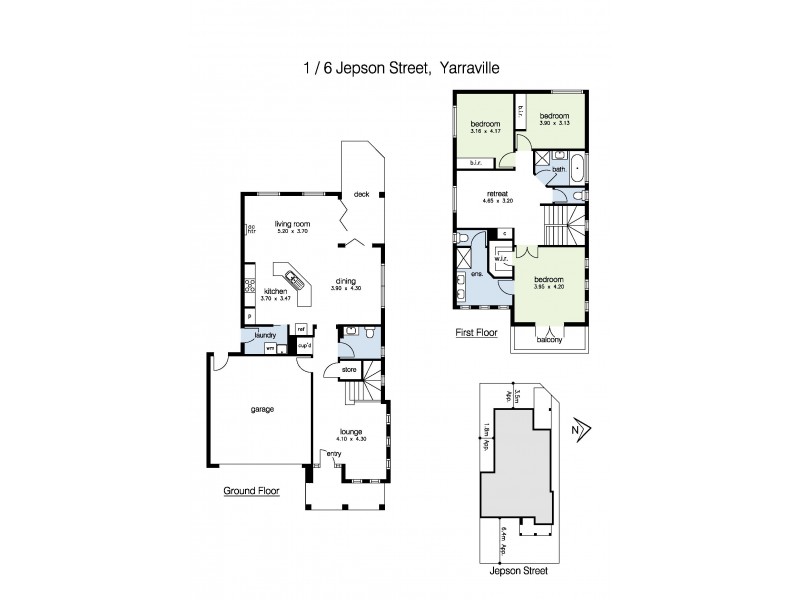1/6 Jepson Street, Yarraville VIC 3013 Floorplan