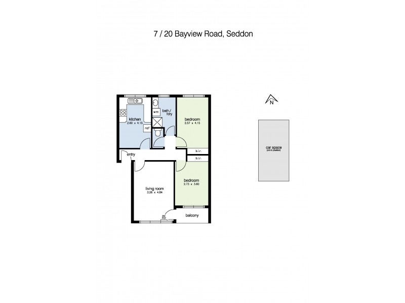 7/20 Bayview Road, Seddon VIC 3011 Floorplan