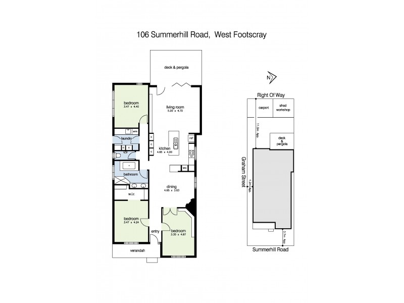 106 Summerhill Road, West Footscray VIC 3012 Floorplan