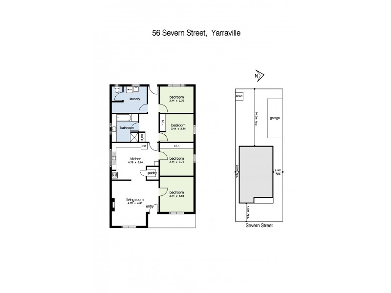 56 Severn Street, Yarraville VIC 3013 Floorplan