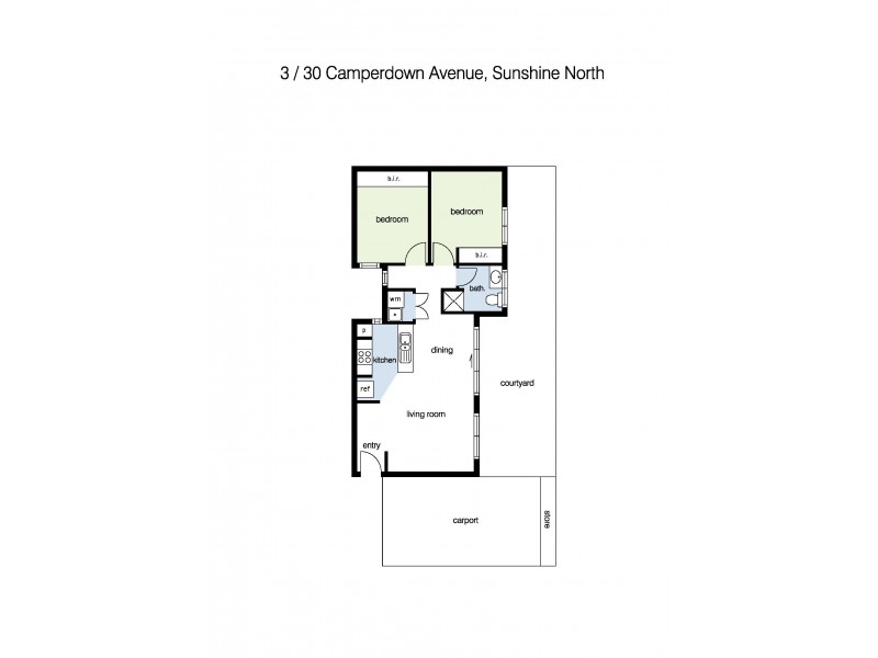 3/30 Camperdown Avenue, Sunshine North VIC 3020 Floorplan