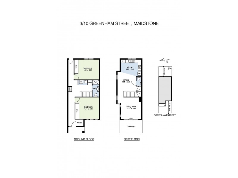 3/10 Greenham Street, Maidstone VIC 3012 Floorplan