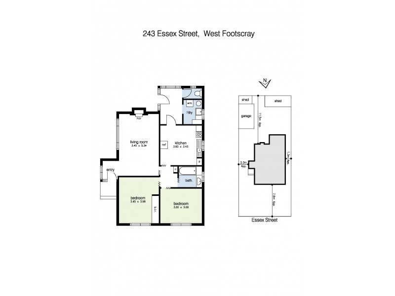 243 Essex Street, West Footscray VIC 3012 Floorplan