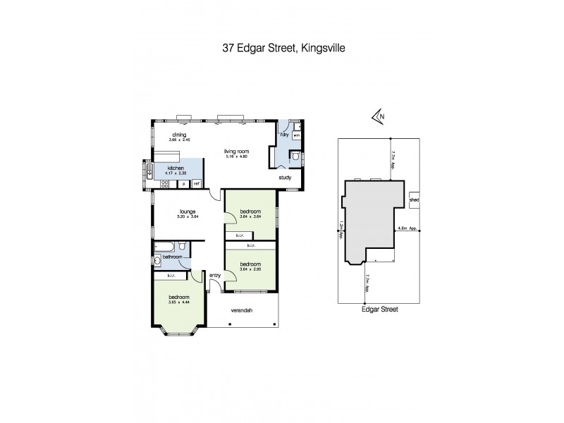 37 Edgar Street, Kingsville VIC 3012 Floorplan