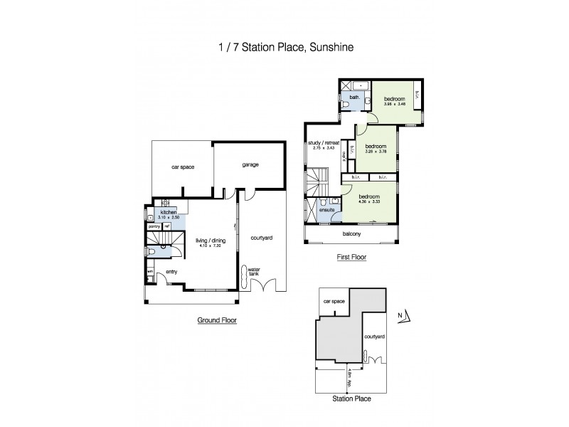 1/7 Station Place, Sunshine VIC 3020 Floorplan