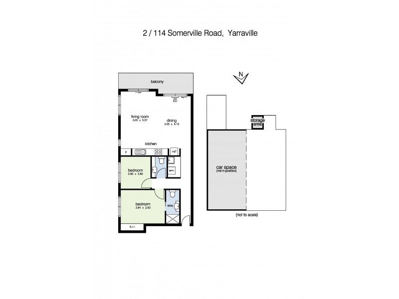 2/114 Somerville Road, Yarraville VIC 3013 Floorplan