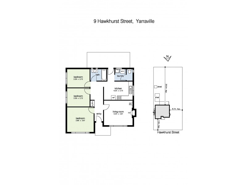 9 Hawkhurst Street, Yarraville VIC 3013 Floorplan