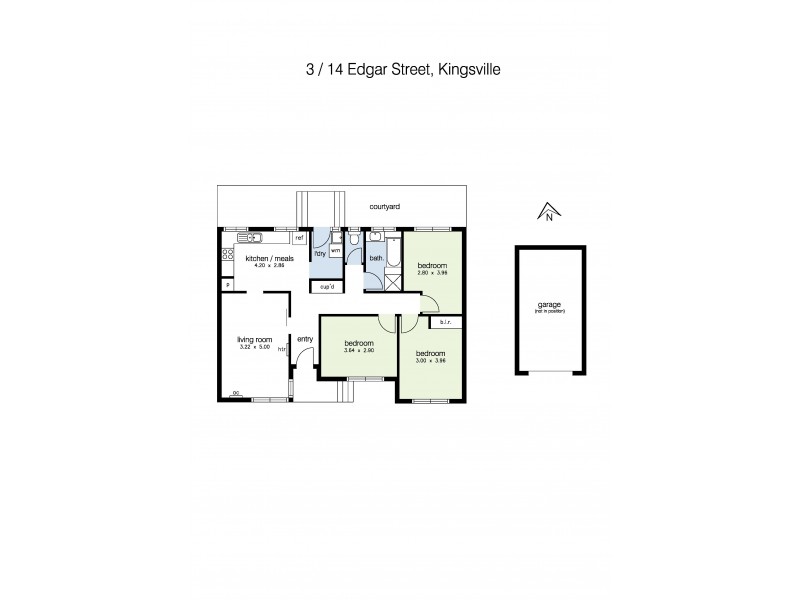 3/14 Edgar Street, Kingsville VIC 3012 Floorplan