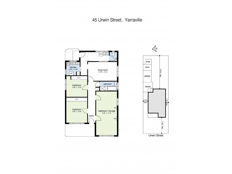 45 Urwin Street, Yarraville VIC 3013 Floorplan