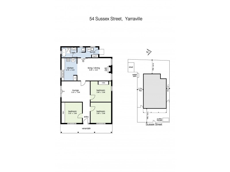 54 Sussex Street, Yarraville VIC 3013 Floorplan