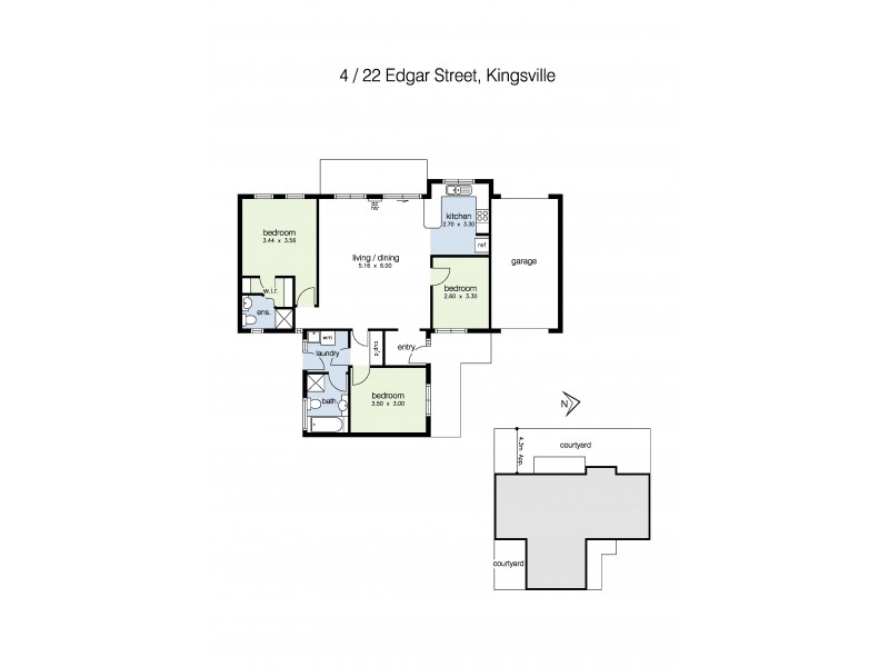 4/22 Edgar Street, Kingsville VIC 3012 Floorplan