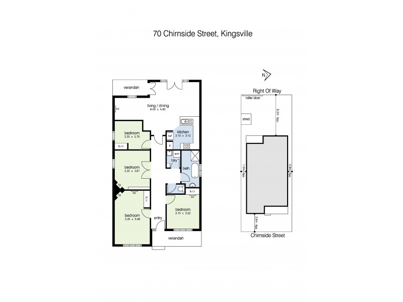 70 Chirnside Street, Kingsville VIC 3012 Floorplan