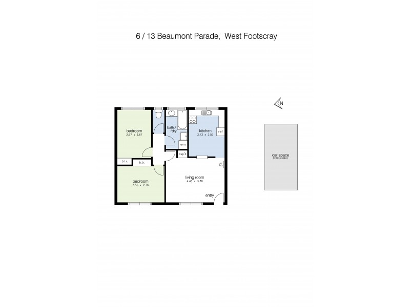 6/13 Beaumont Parade, West Footscray VIC 3012 Floorplan