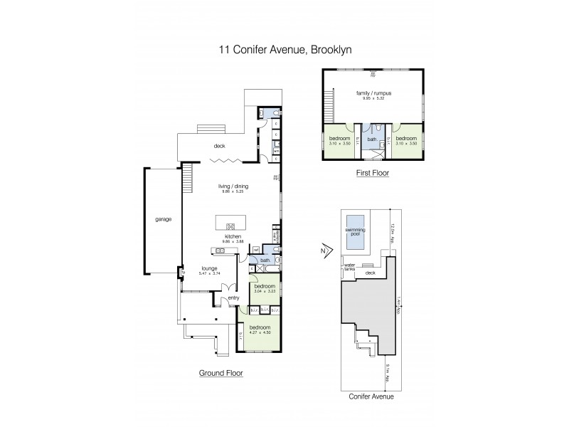 11 Conifer Avenue, Brooklyn VIC 3012 Floorplan