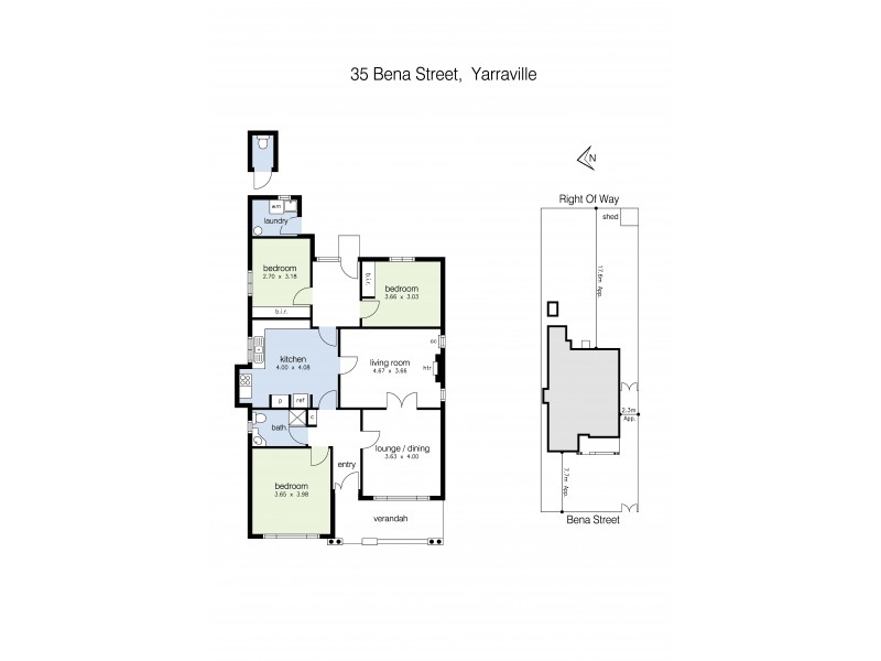35 Bena Street, Yarraville VIC 3013 Floorplan