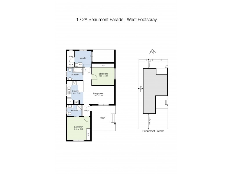 1/2A Beaumont Parade, West Footscray VIC 3012 Floorplan