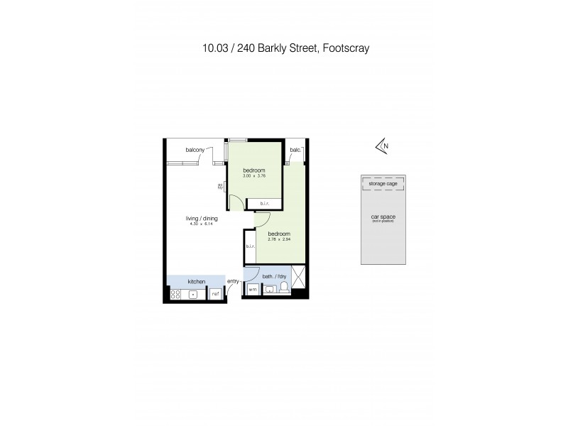 10.03/240 Barkly Street, Footscray VIC 3011 Floorplan
