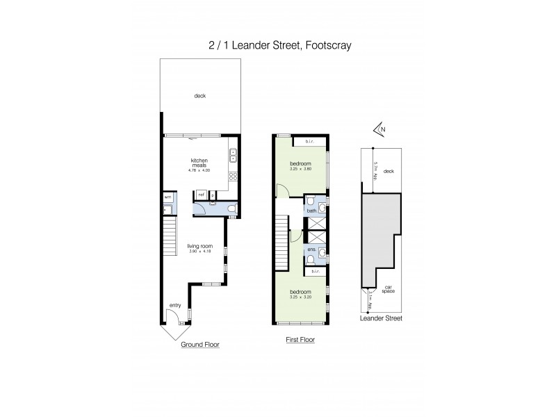 2/1 Leander Street, Footscray VIC 3011 Floorplan