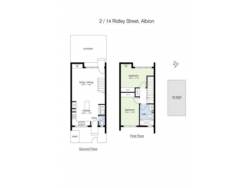 2/14 Ridley Street, Albion VIC 3020 Floorplan