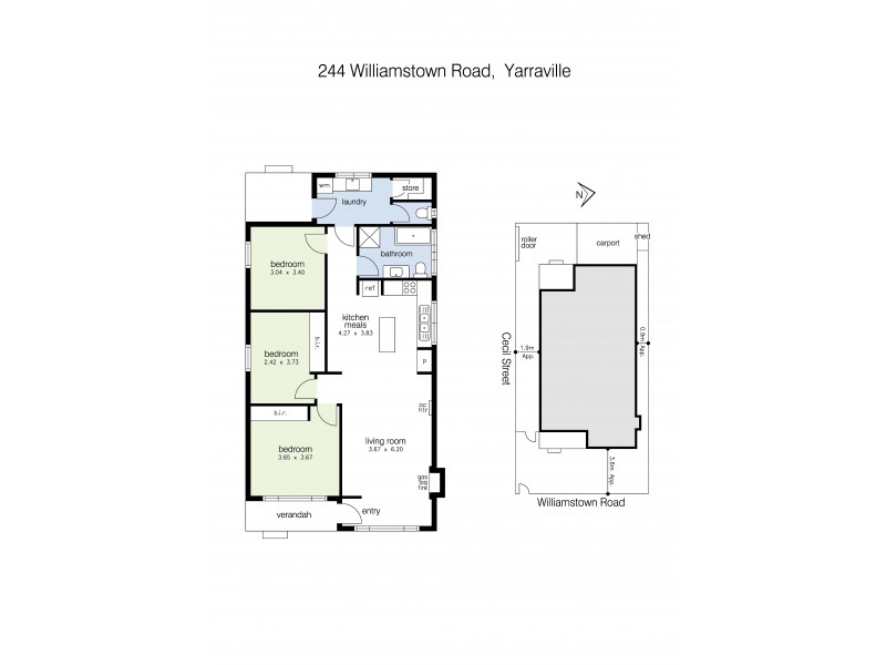 244 Williamstown Road, Yarraville VIC 3013 Floorplan