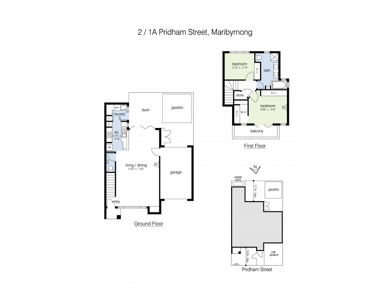2/1A Pridham Street, Maribyrnong VIC 3032 Floorplan