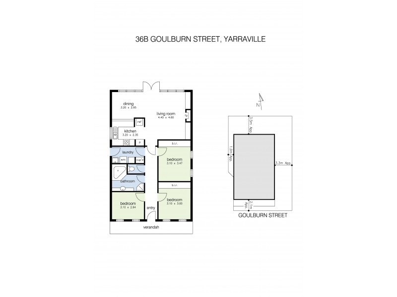 36B Goulburn Street, Yarraville VIC 3013 Floorplan