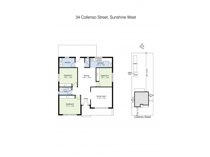 34 Collenso Street, Sunshine West VIC 3020 Floorplan