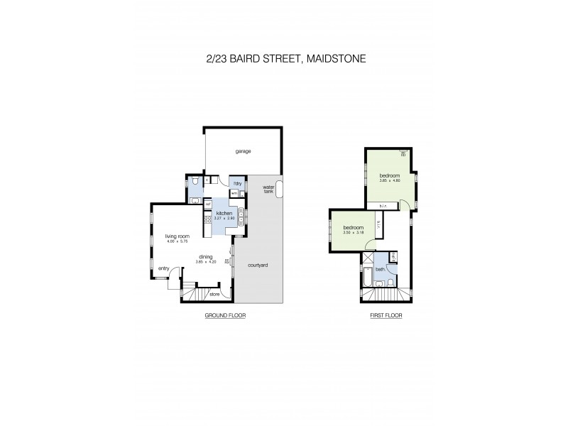2/23 Baird Street, Maidstone VIC 3012 Floorplan