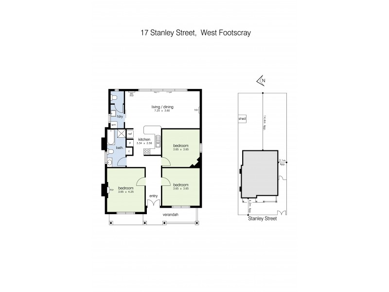 17 Stanley Street, West Footscray VIC 3012 Floorplan