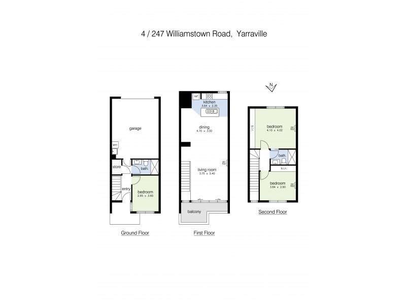 4/247 Williamstown Road, Yarraville VIC 3013 Floorplan