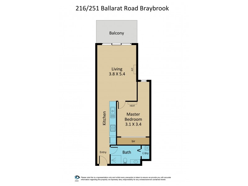 216/251 Ballarat Road, Braybrook VIC 3019 Floorplan