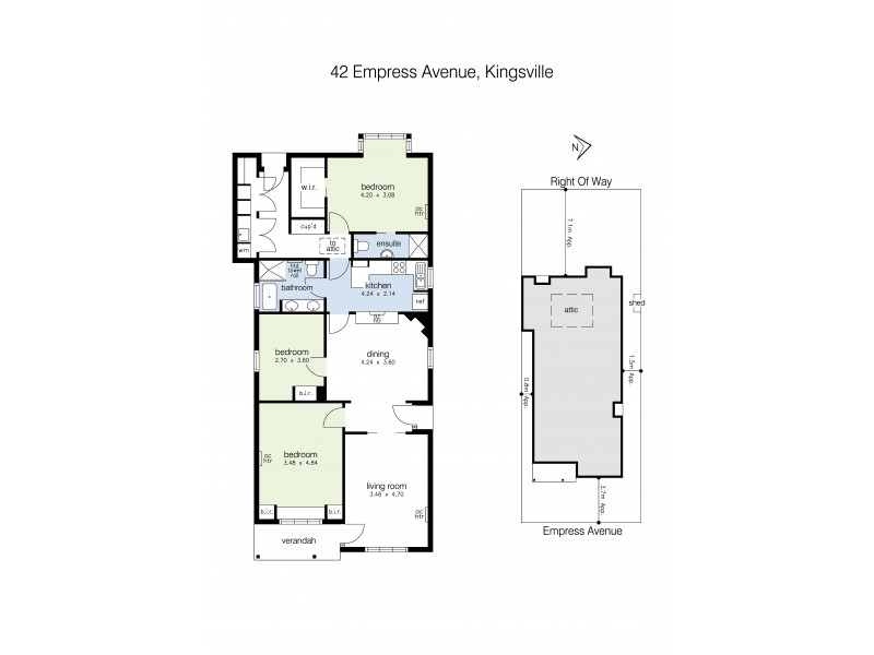 42 Empress Avenue, Kingsville VIC 3012 Floorplan