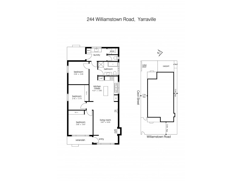 244 Williamstown Road, Yarraville VIC 3013 Floorplan