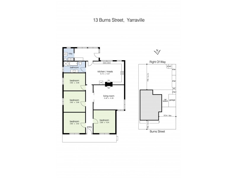 13 Burns Street, Yarraville VIC 3013 Floorplan