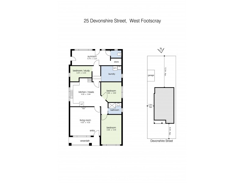 25 Devonshire Street, West Footscray VIC 3012 Floorplan