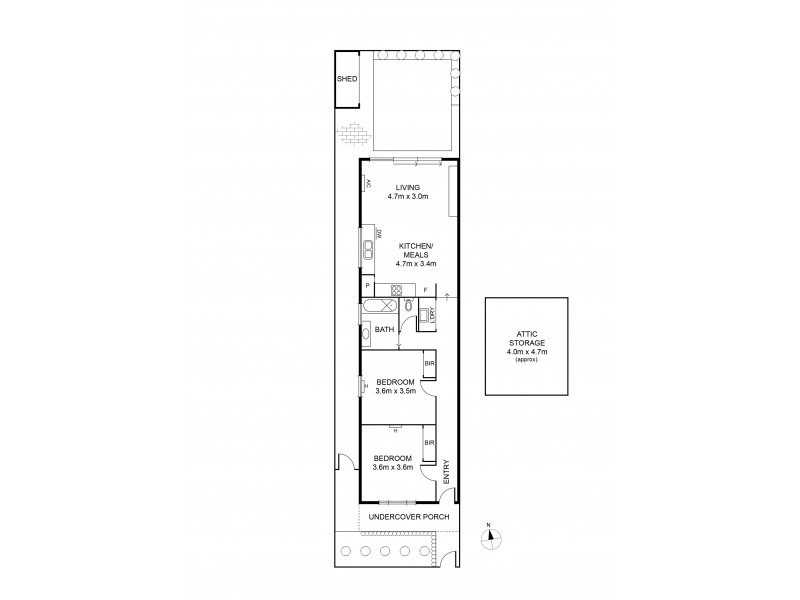 50 Buckingham Street, Footscray VIC 3011 Floorplan