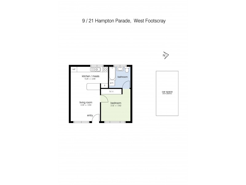 9/21 Hampton Parade, West Footscray VIC 3012 Floorplan