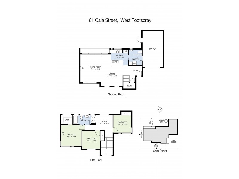 61 Cala Street, West Footscray VIC 3012 Floorplan