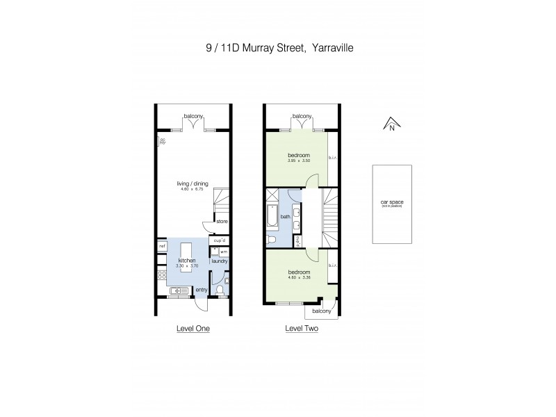 9/11D Murray Street, Yarraville VIC 3013 Floorplan