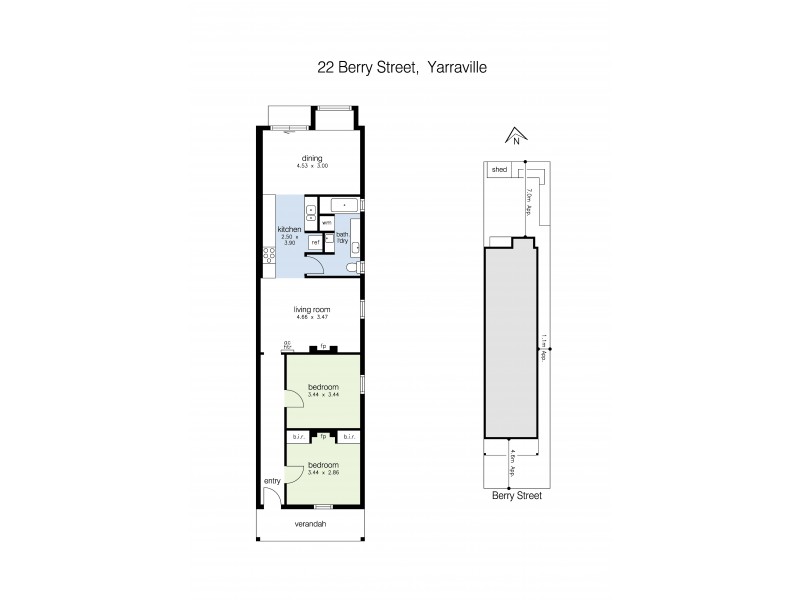 22 Berry Street, Yarraville VIC 3013 Floorplan