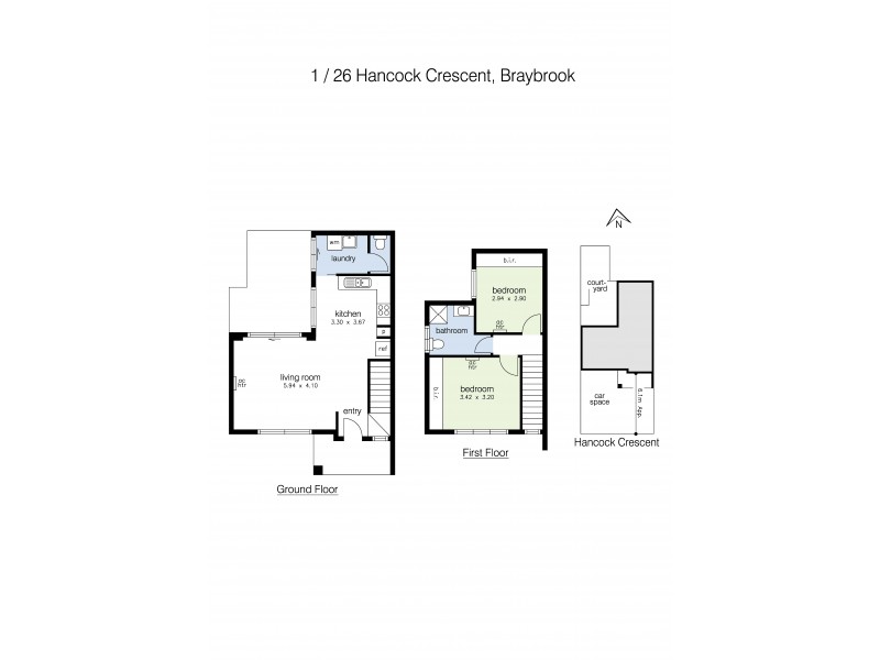 1/26 Hancock Crescent, Braybrook VIC 3019 Floorplan