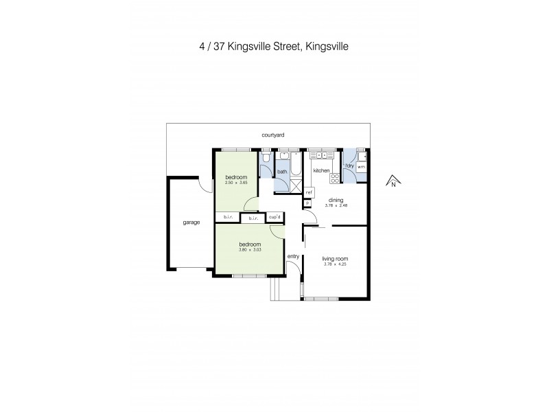 4/37 Kingsville Street, Kingsville VIC 3012 Floorplan