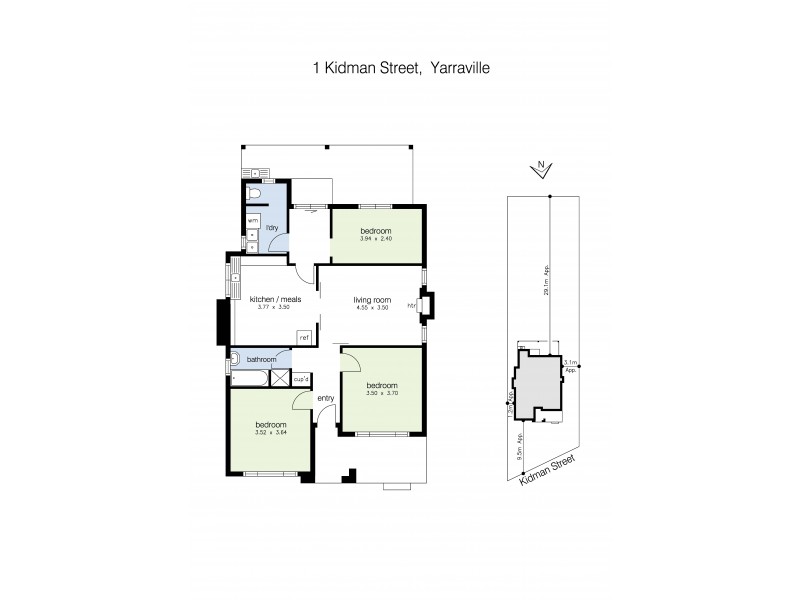1 Kidman Street, Yarraville VIC 3013 Floorplan